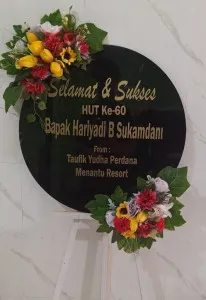 Papan Akrilik Ucapan Ulang Tahun Empat Lawang
